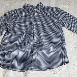Vineyard vines boys long sleeve ‘on the go’ performance gingham shirt.